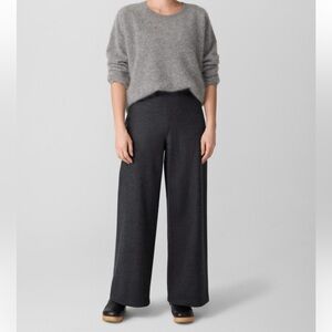 Eileen Fisher | Regenerative Virgin Wool Wide Leg Pull-On Pants